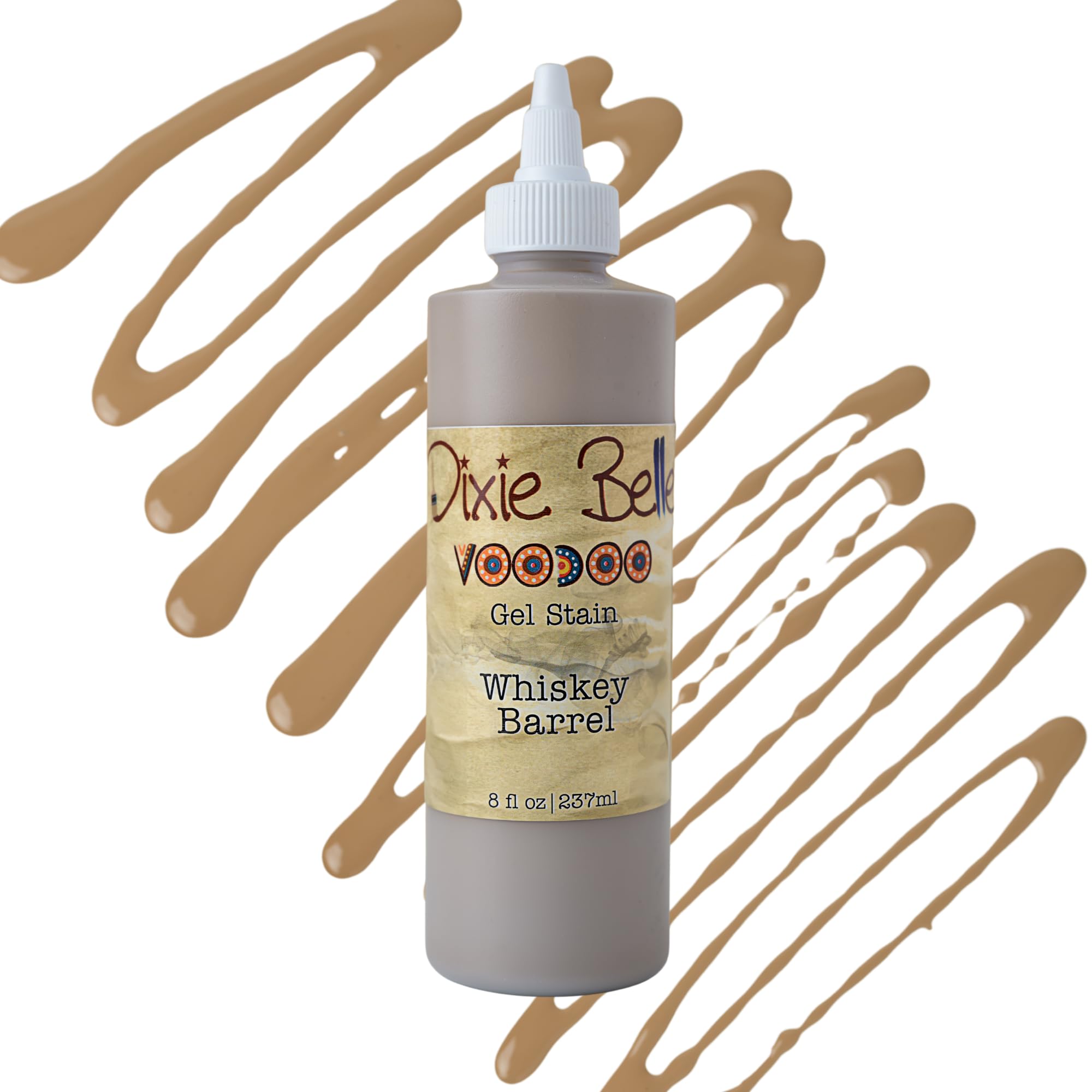 Dixie Belle Voodoo Gel Stain - Whiskey Barrel (8oz) - Water-Based